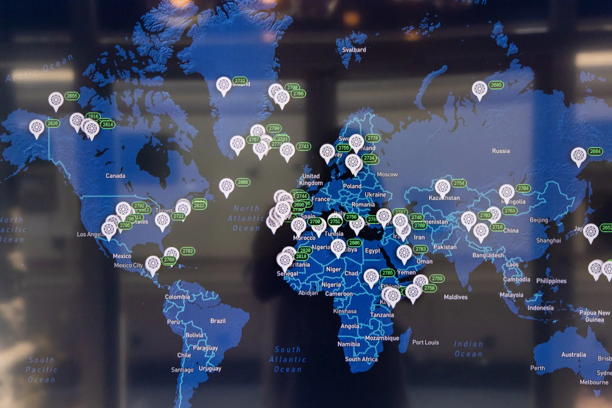 Карта польотів на повітряних кулях у реальному часі. WindBorne зараз запускає 300 метеорологічних аеростатів на місяць.